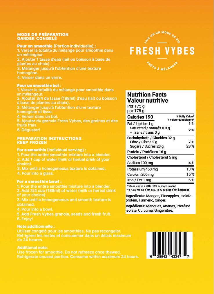 Smoothie jaune - Fresh Vybes Smoothies